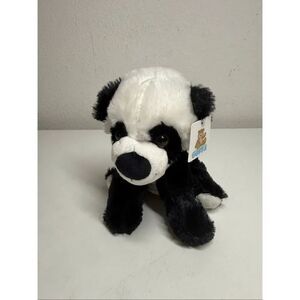 NWT Goffa Panda Plush Toy For Kids Children Black & White Stuffed Animal Bear 7”